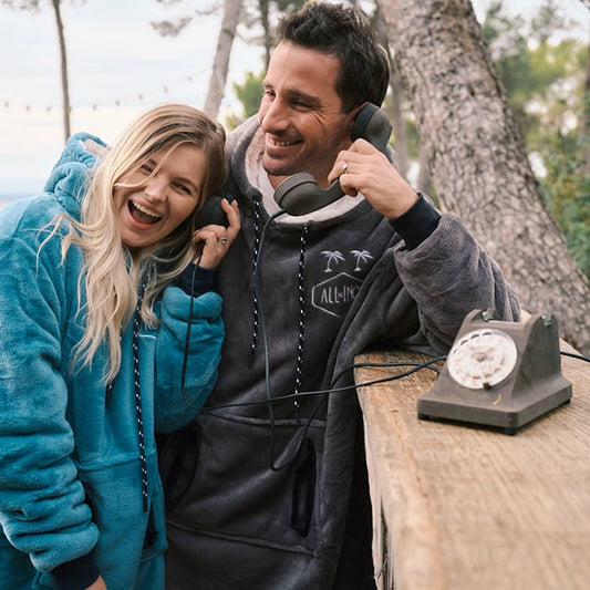 Découvrez notre poncho d'intérieur cocooning recyclé