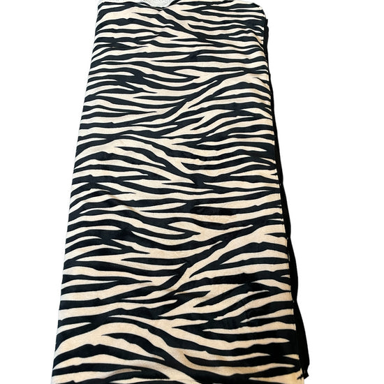 Plaid Deken - Jacquard Donker Roze Zebra / Zwart Wafel Eén Maat