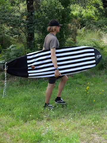 Surf socks 6'0 to 9'2 - Good Vibes Black