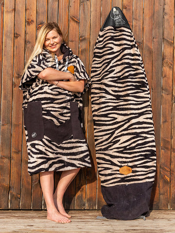 Chaussette de surf 6’0 à 9'0 - DARK PINK ZEBRA