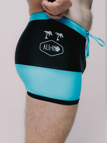 Bañador - Negro / Turquesa