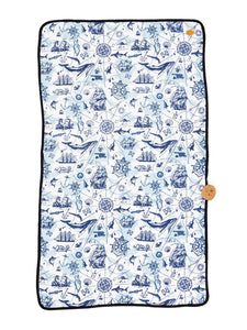 Serviette de plage éponge - Marine
