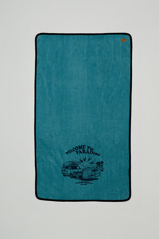 Terry beach towel - Welcome