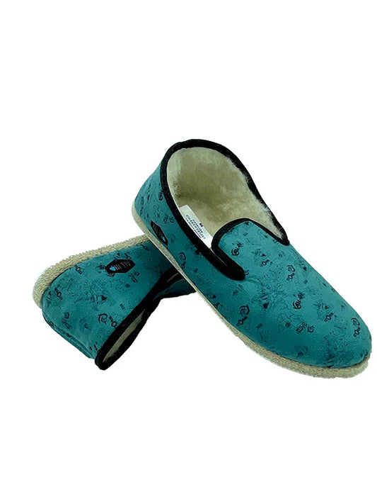 Chanclas Charentaise impermeables Gris Azul / Azul noche