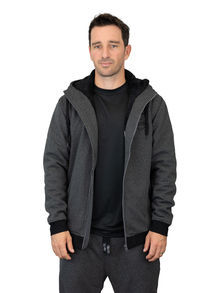 Sudadera con capucha Plush - Charcoal L