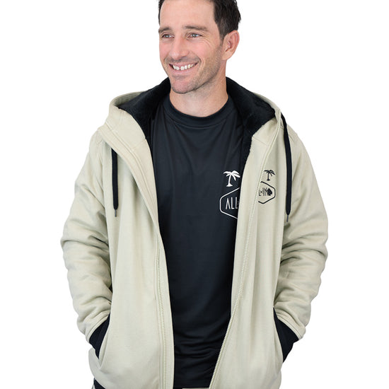 Sudadera con capucha Plush - Beige L
