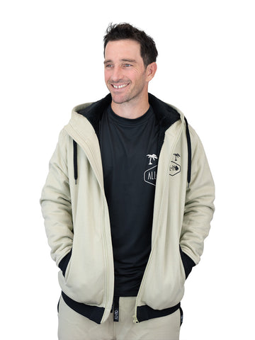 Sudadera con capucha Plush - Beige L