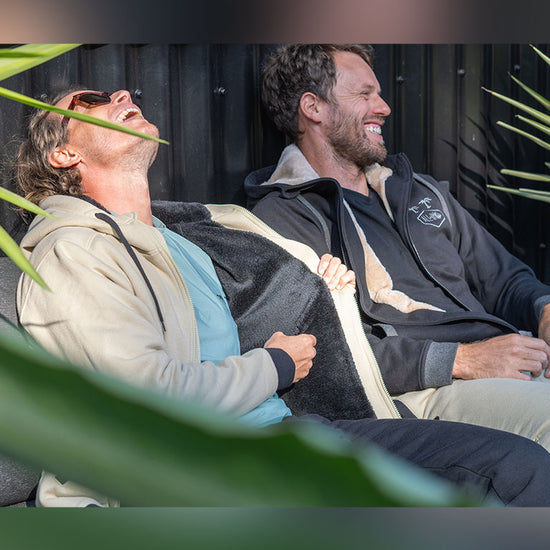 Sudadera con capucha Plush - Beige L