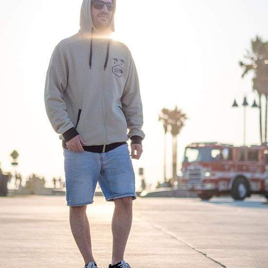 Sudadera con capucha Plush - Beige L