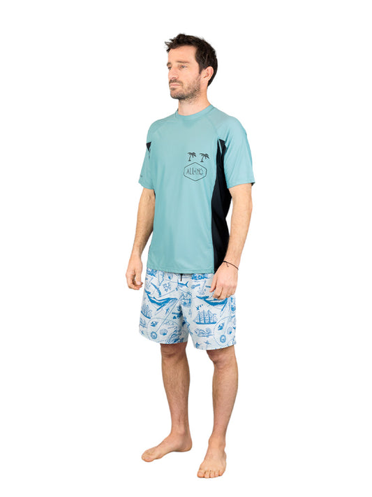 Herren Surf Lycra - Blau Grün