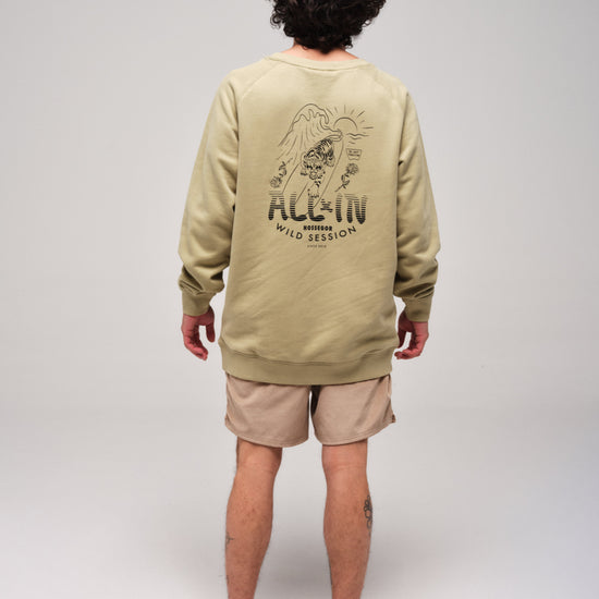Sweat Shirt Organic - Tiger Kaki L