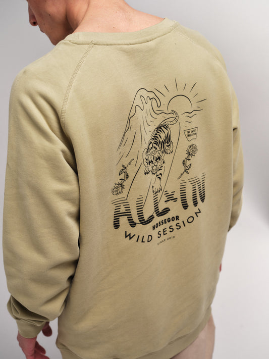 Sweat Shirt Organic - Tiger Kaki L