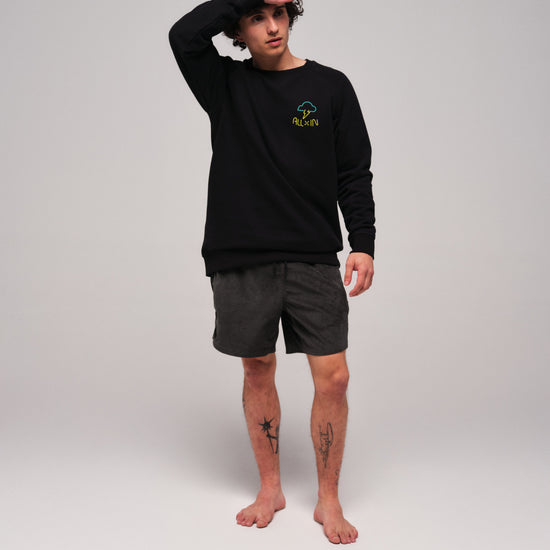 Sweat Shirt Organic - Neon Black L