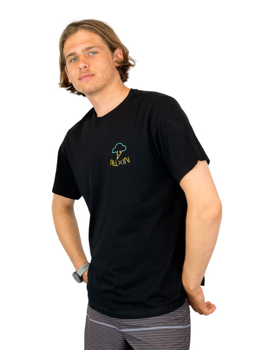 Camiseta Organic - Neon Black L