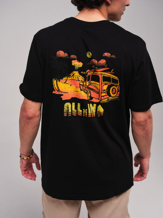 Camiseta Organic - Hoodie Car Negro L