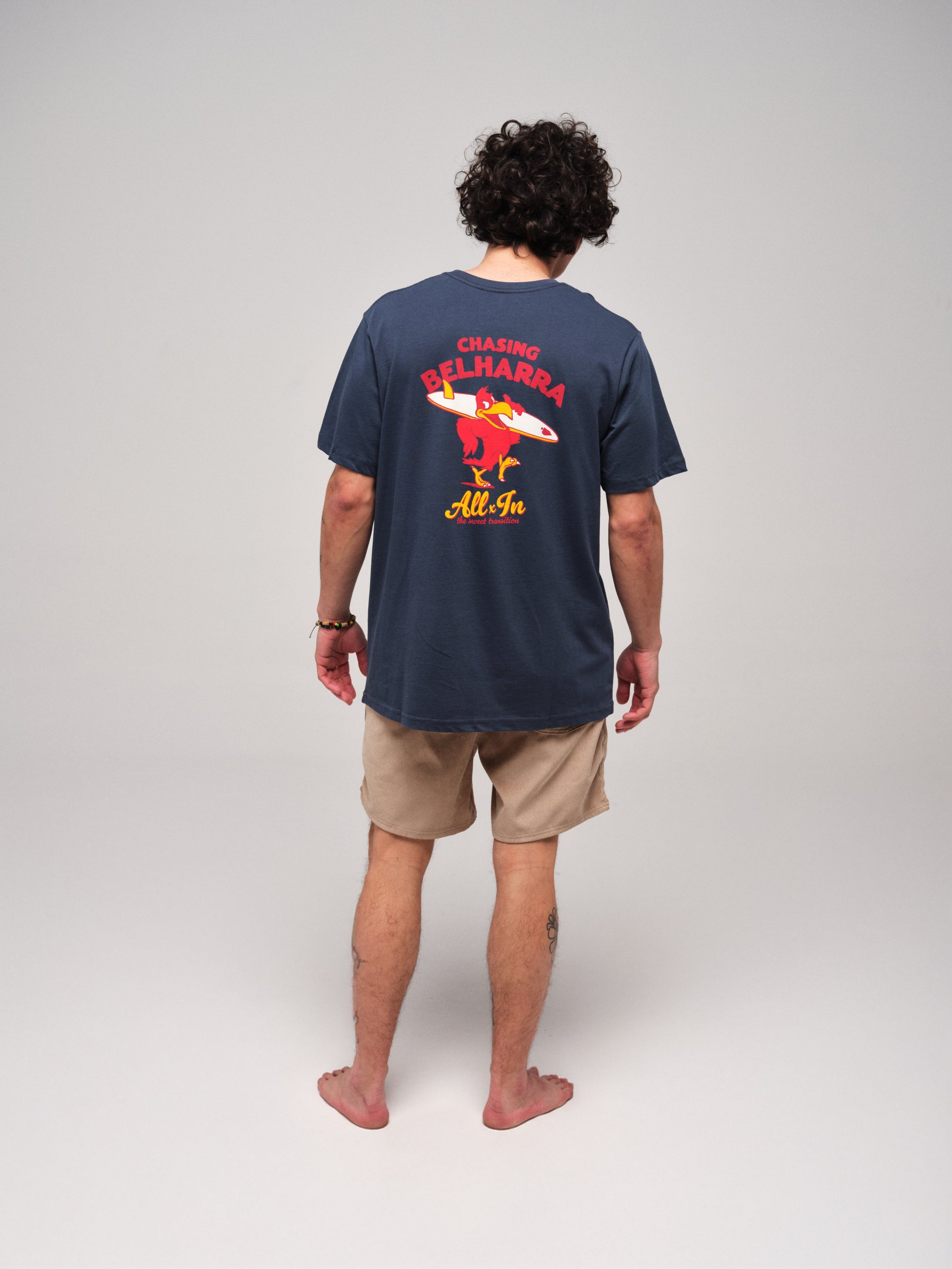 Organic T-Shirt - Chasing Blue L