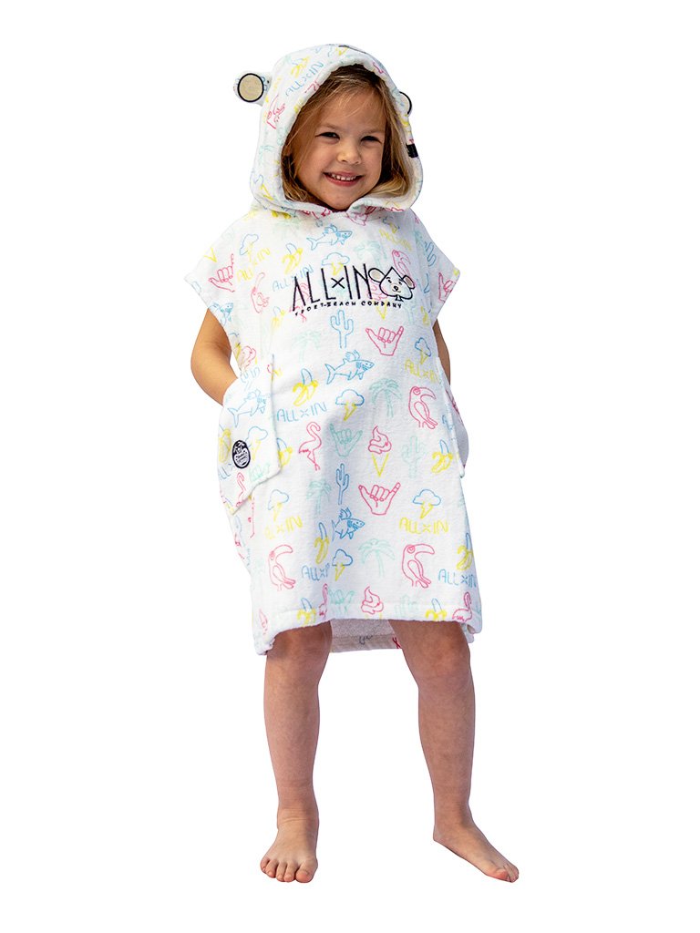 Poncho para bebé - Neón / Amarillo 3-6 años