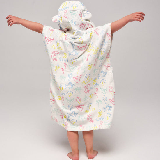 Poncho para bebé - Neón / Amarillo 3-6 años