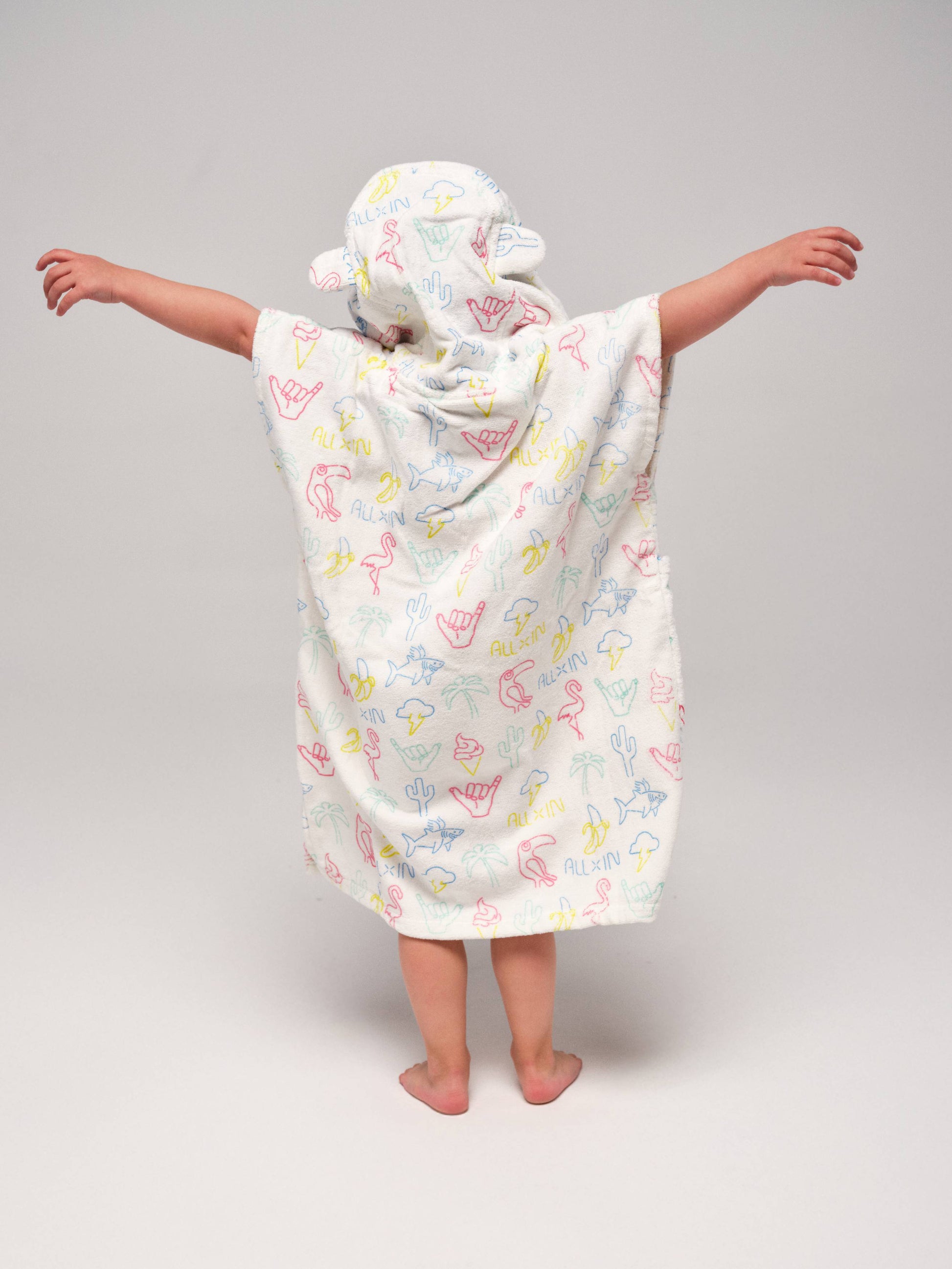 Poncho para bebé - Neón / Amarillo 3-6 años