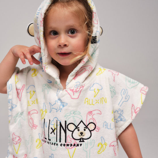 Poncho para bebé - Neón / Amarillo 3-6 años