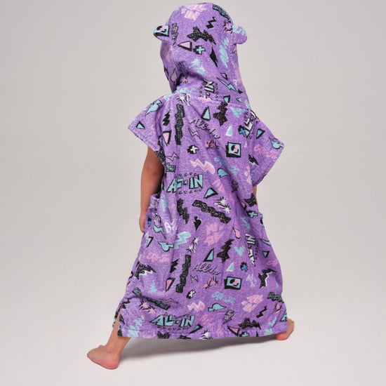 Poncho bebé - Pop 80s Violeta 2-6 años