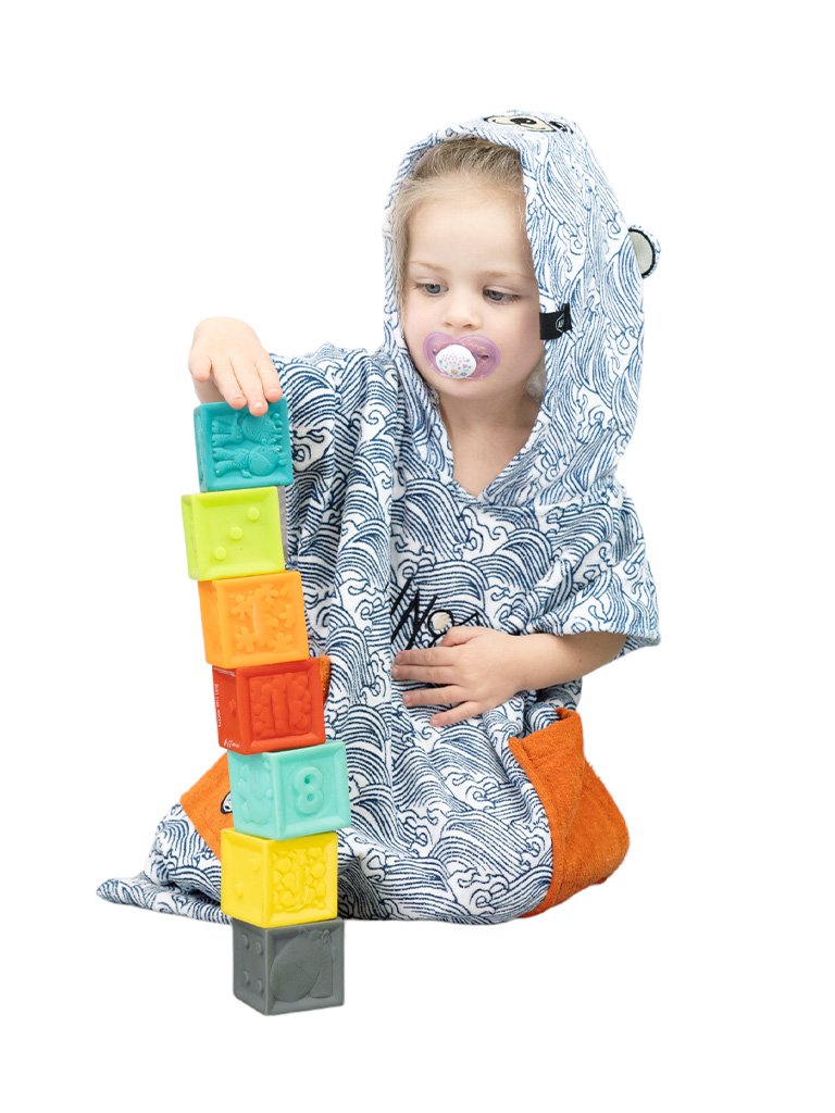 Poncho para bebé - Océano 3-6 años