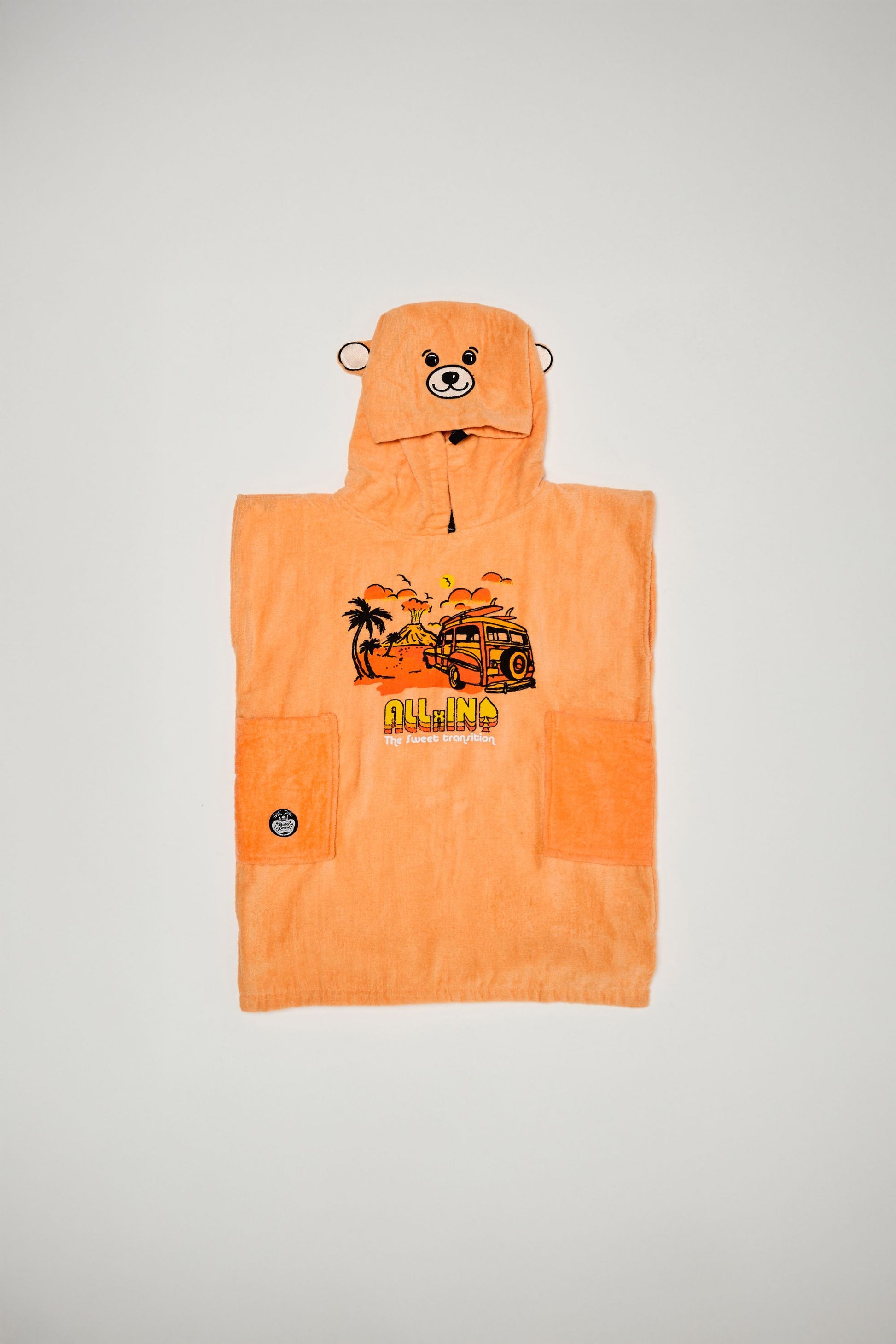 Baby Poncho - Hoody Car 3-6 jaar