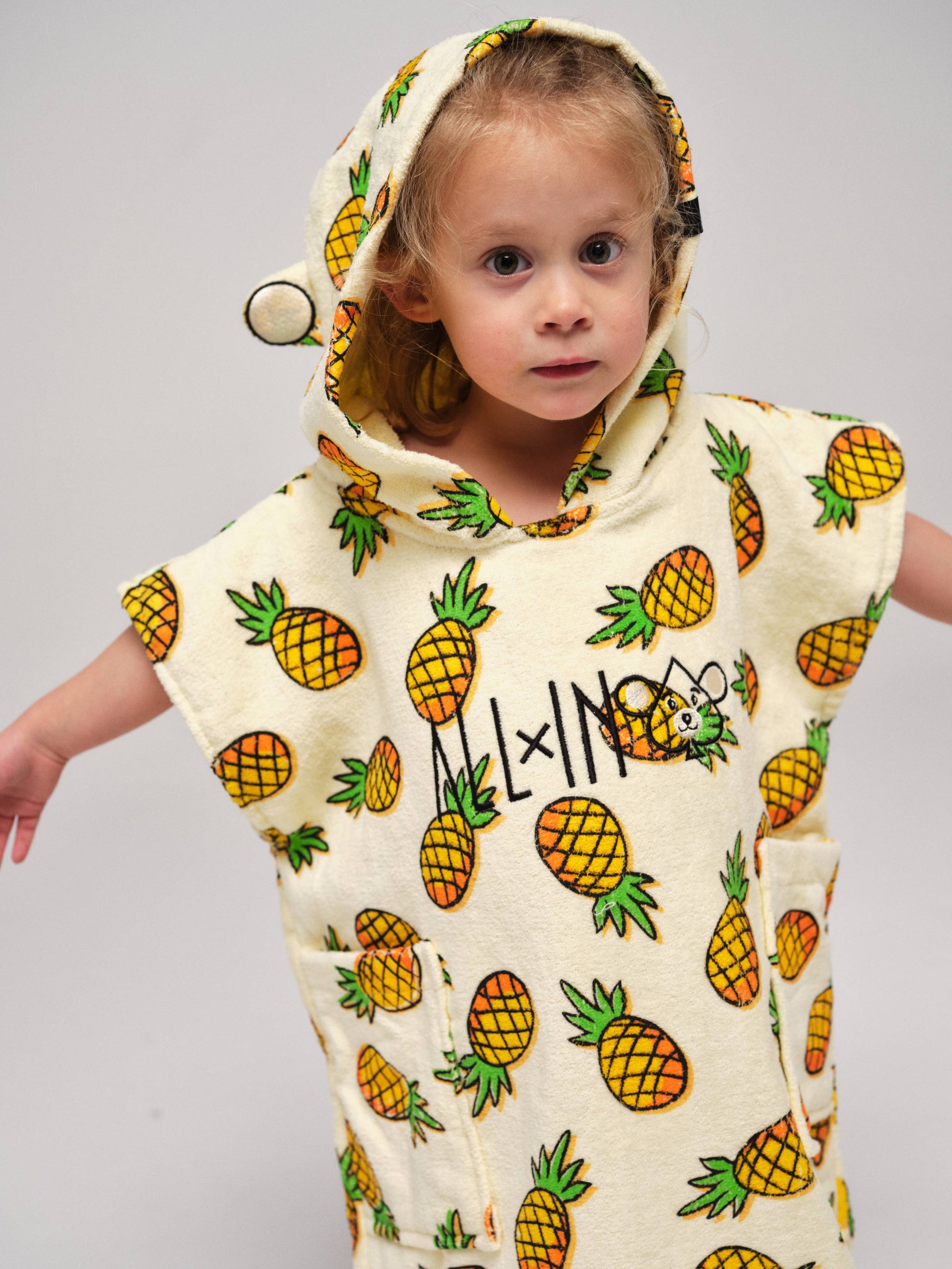 Baby Poncho - Pineapple 2-6 years