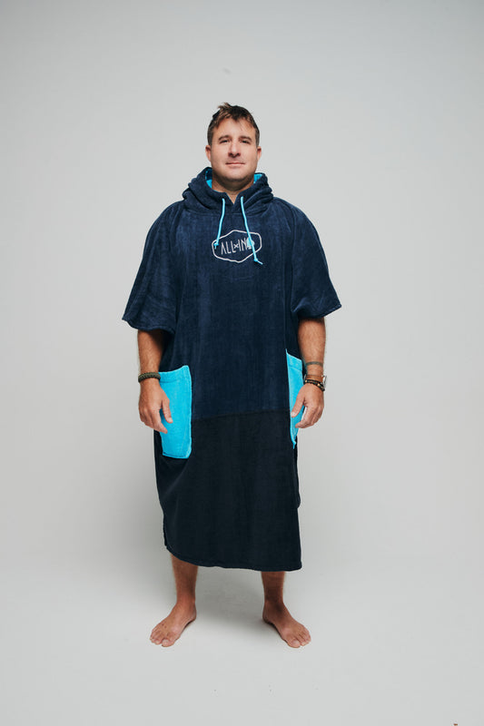 Poncho Grande Taille - BLUE SURF