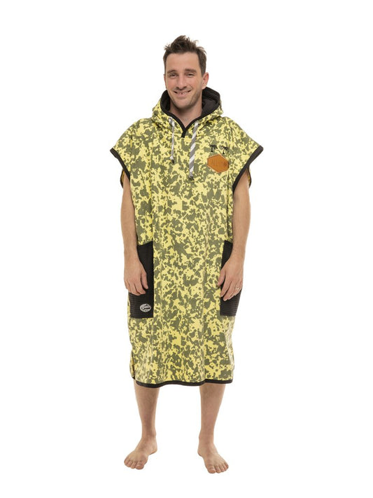 Classic Poncho Beach Crew - Camo Smoke / Black Waffle Talla única