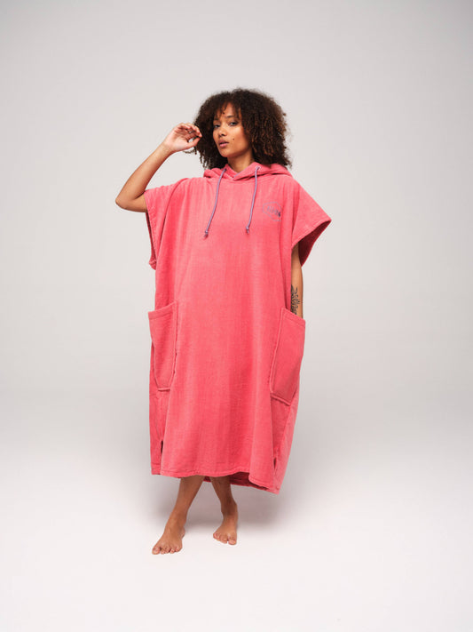 Poncho Clásico Flash - Rosa Té Talla Única