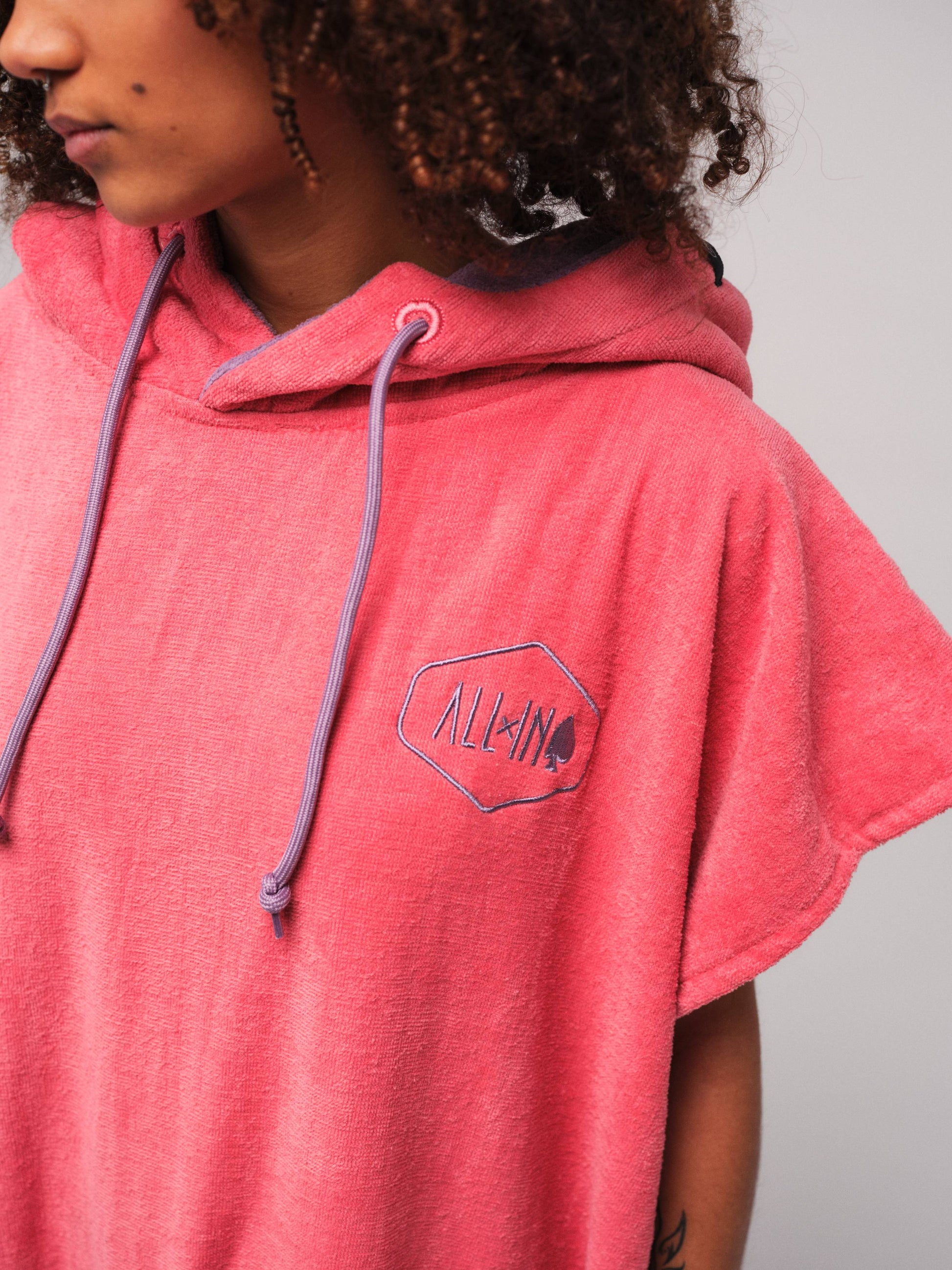 Classic Poncho Flash - Tea Rose One Size