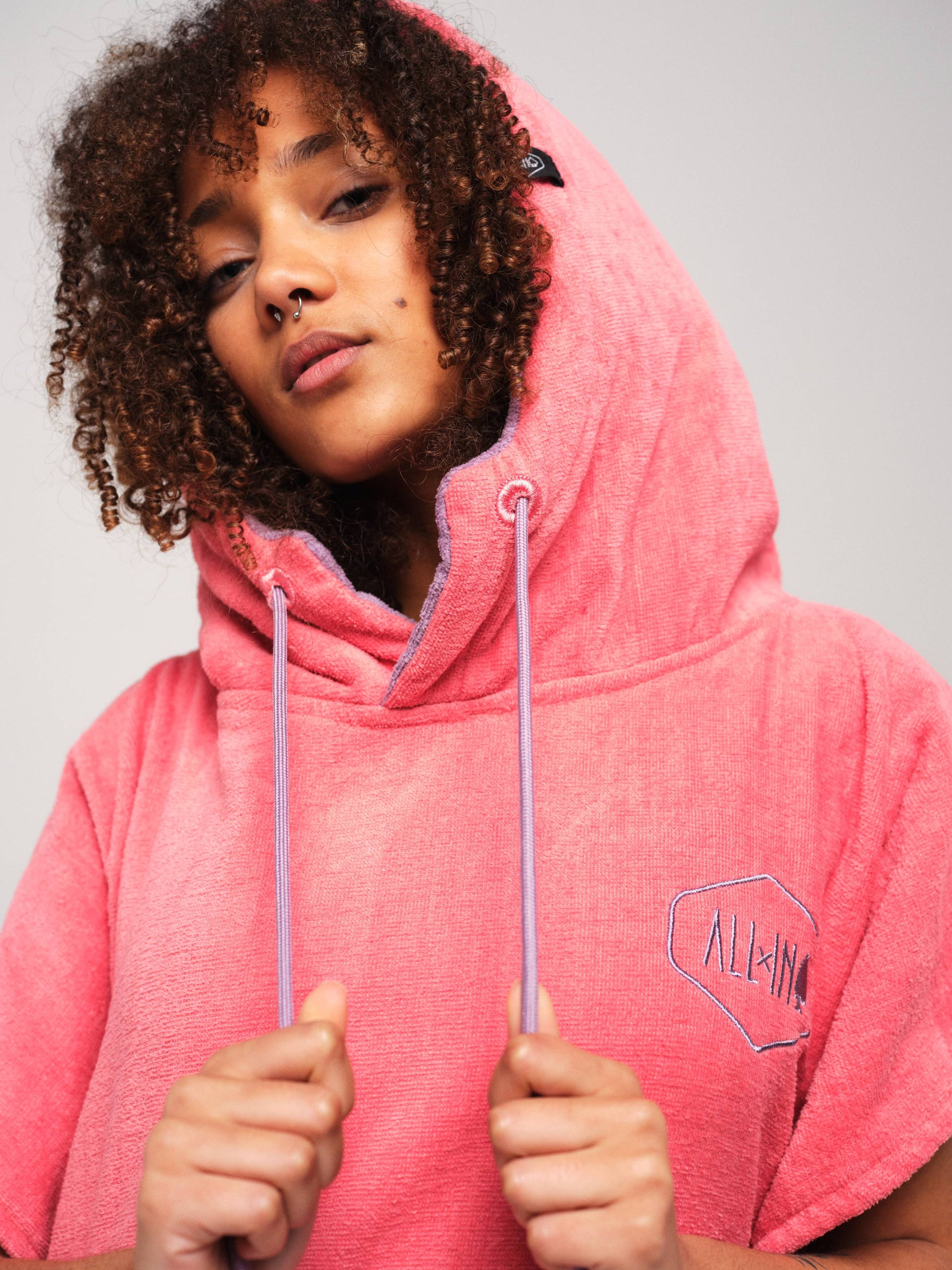 Classic Poncho Flash - Tea Rose One Size