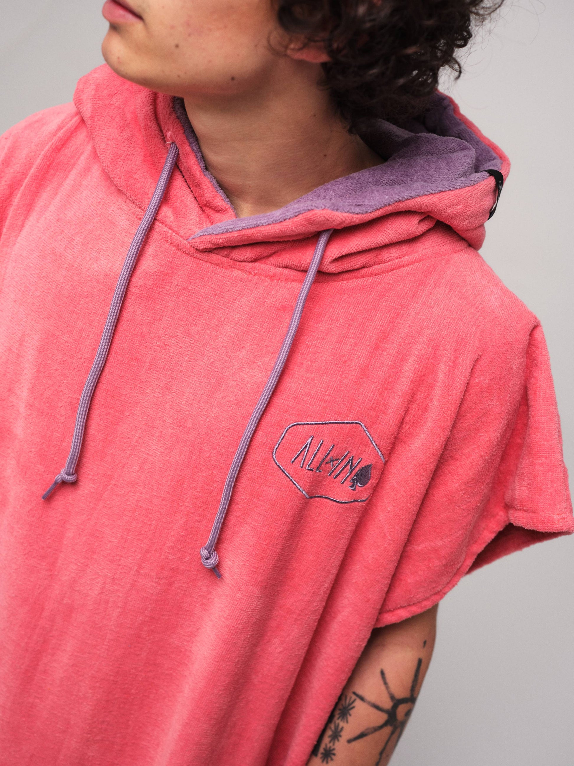 Classic Poncho Flash - Tea Rose One Size
