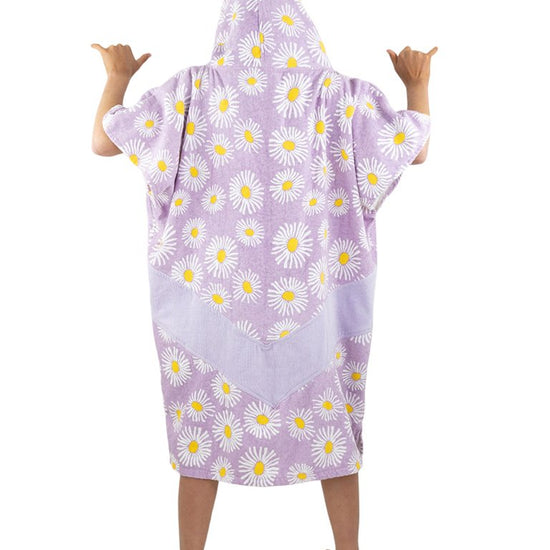 V Poncho Junior - Flower Power 9-15 ans