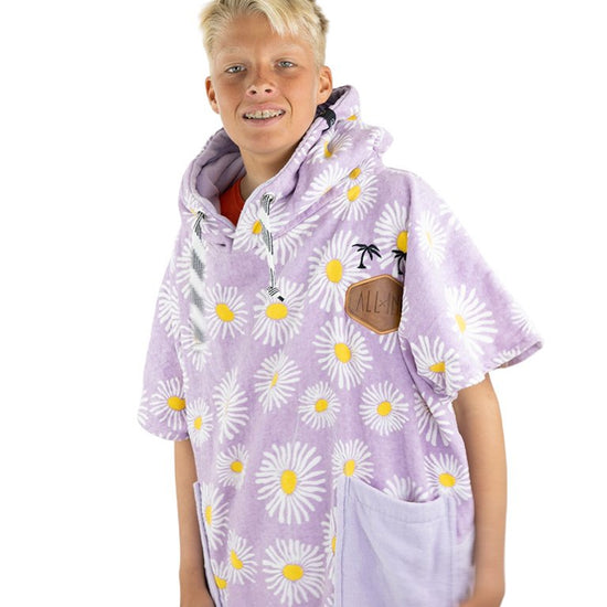 V Poncho Junior - Flower Power 9-15 ans