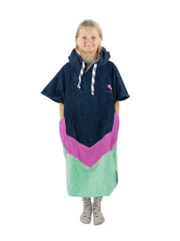 V Poncho Junior - Grey Blue Parma 9-15 ans
