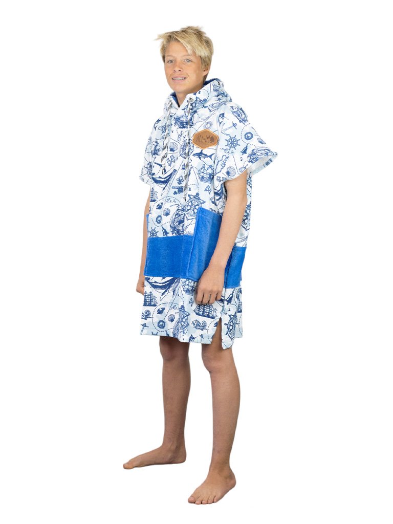Junior Poncho - Marine 9-15 ans