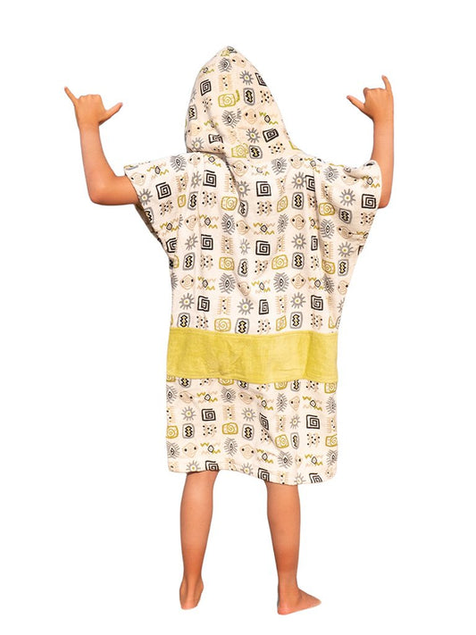 Kids Poncho - Botswana / Green 6-9 ans