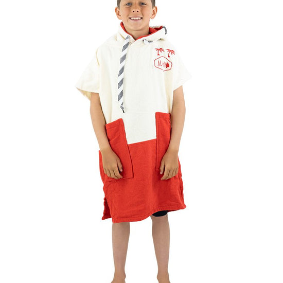 Kids Poncho - Welcome Red 6-9 ans