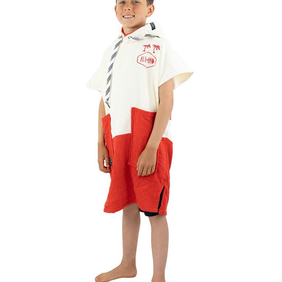 Kids Poncho - Welcome Red 6-9 ans