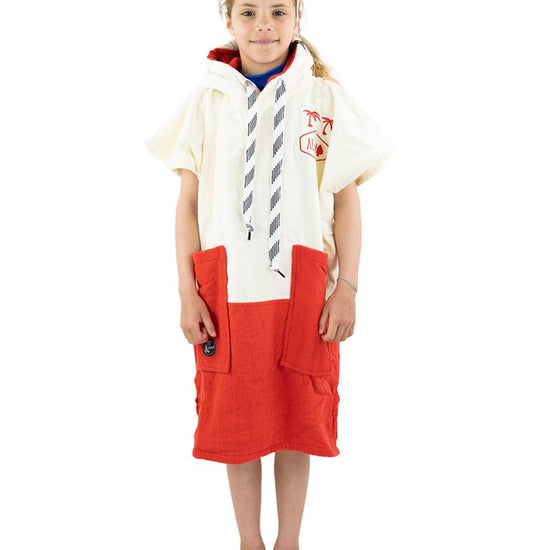 Kids Poncho - Welcome Red 6-9 ans