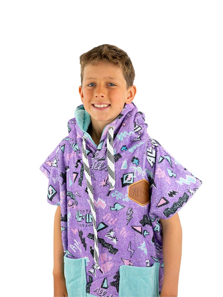 Kinderponcho - Pop 80s Violet 6-9 jaar