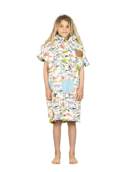 Kids Poncho - Dino 6-9 ans
