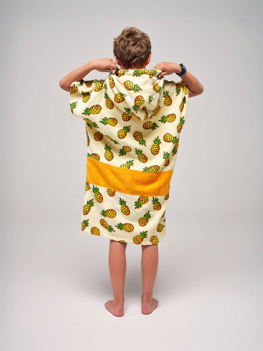 Kinderponcho - Ananas 6-9 jaar