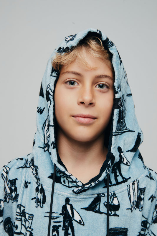 Children's poncho 6 to 9 years - Kai