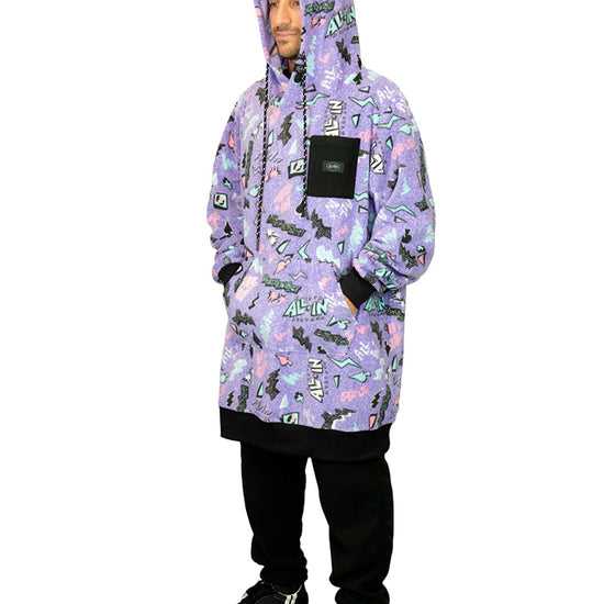 Poncho Polar - Pop 80s Violeta L/XL