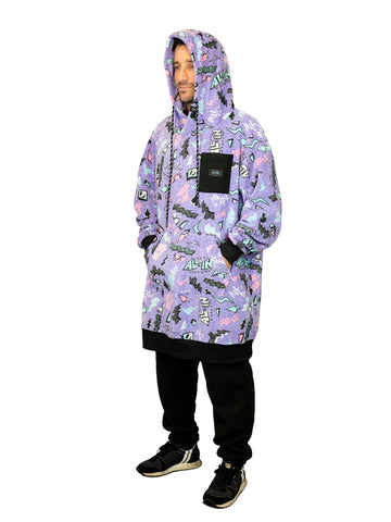 Poncho Polar - Pop 80s Violeta L/XL