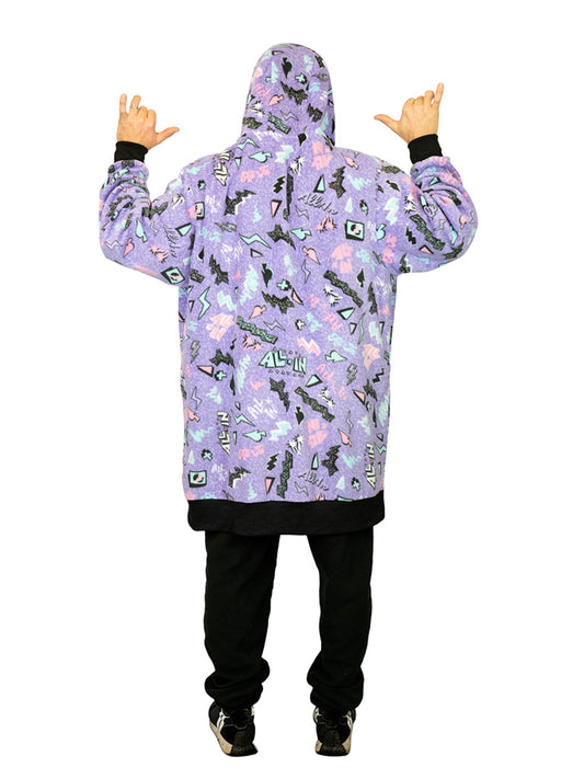 Poncho Polar - Pop 80s Violeta L/XL