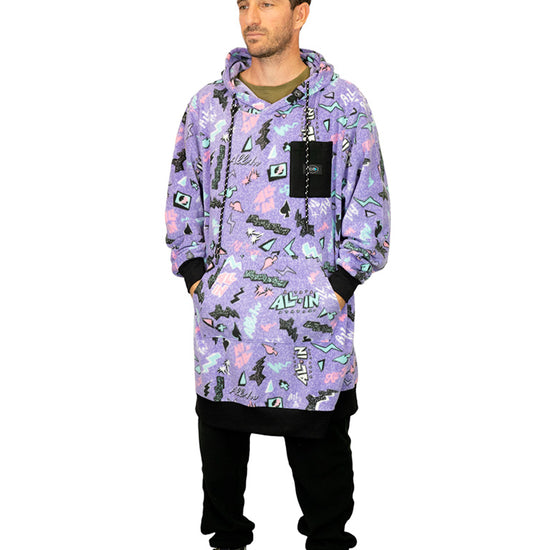 Poncho Polar - Pop 80s Violeta L/XL